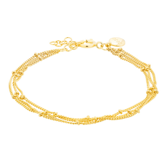 Triple Layer Beaded Bracelet