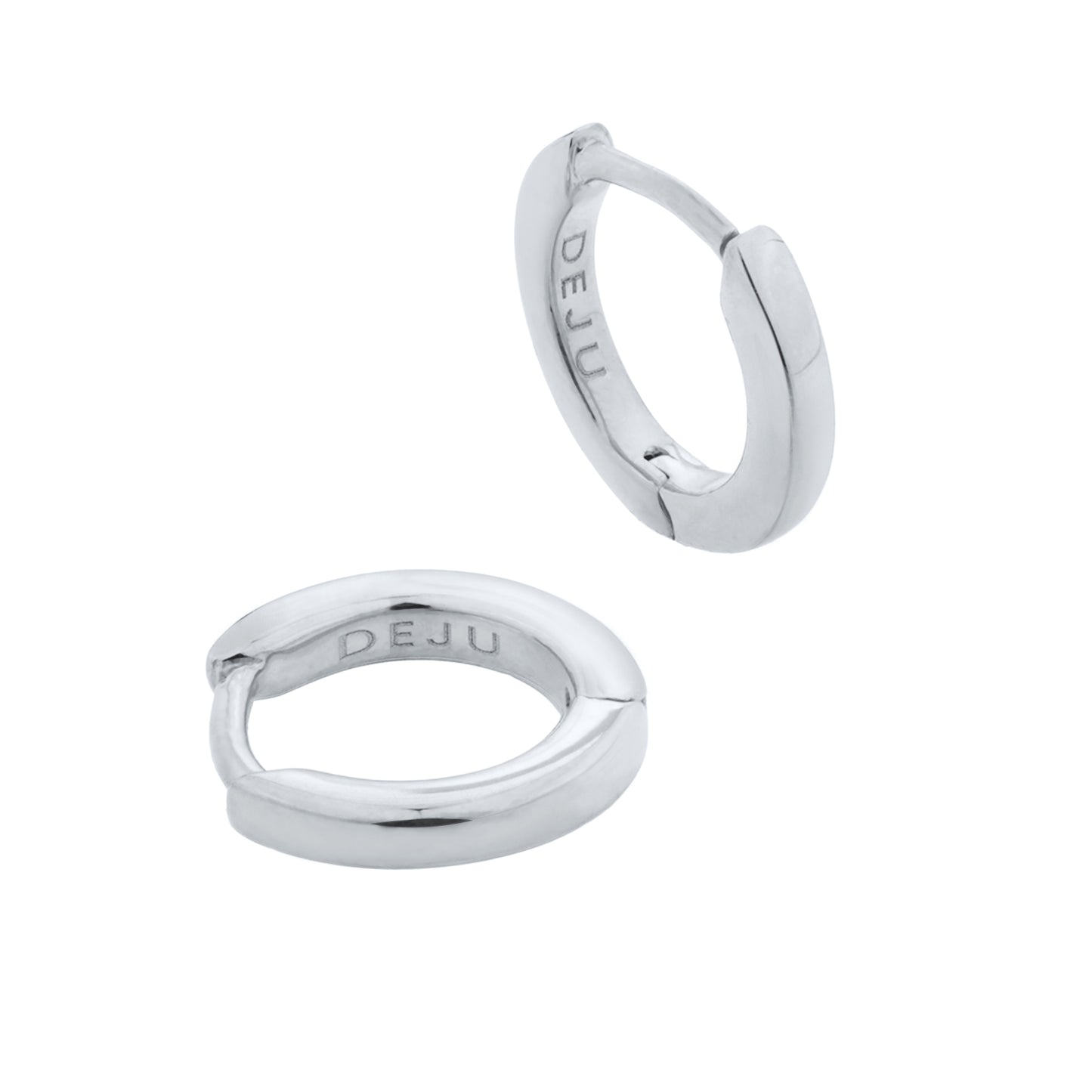 Oval Huggie Hoops