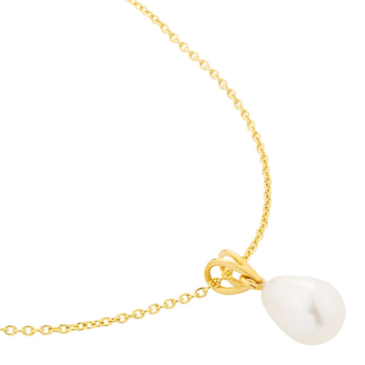 Droplet Pearl Necklace