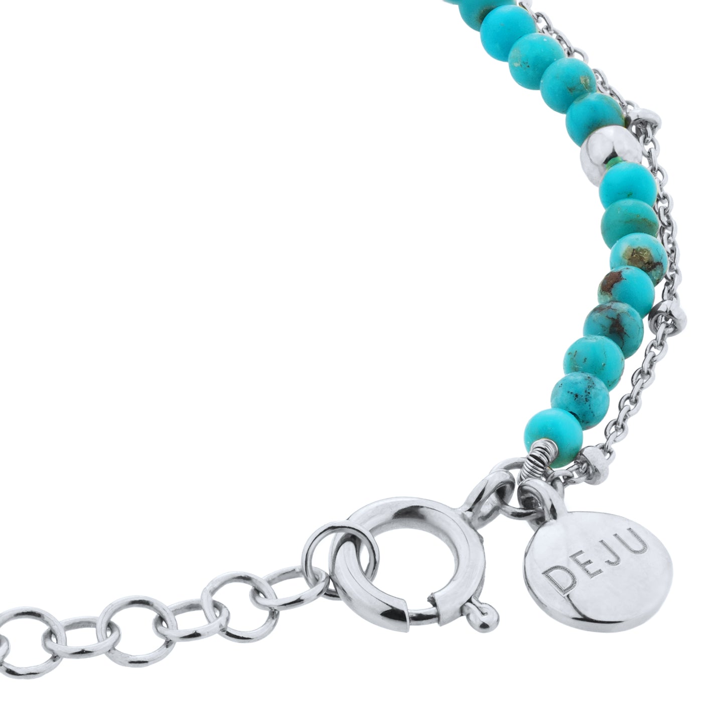Double Strand Bracelet with Turquoise