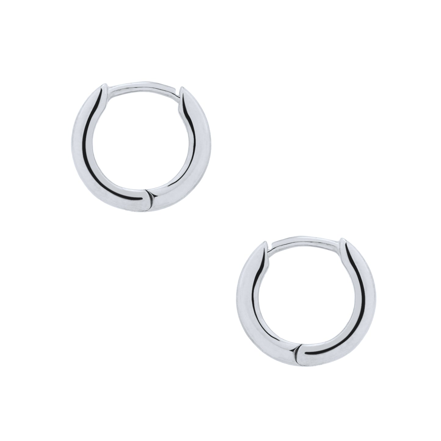 Oval Huggie Hoops