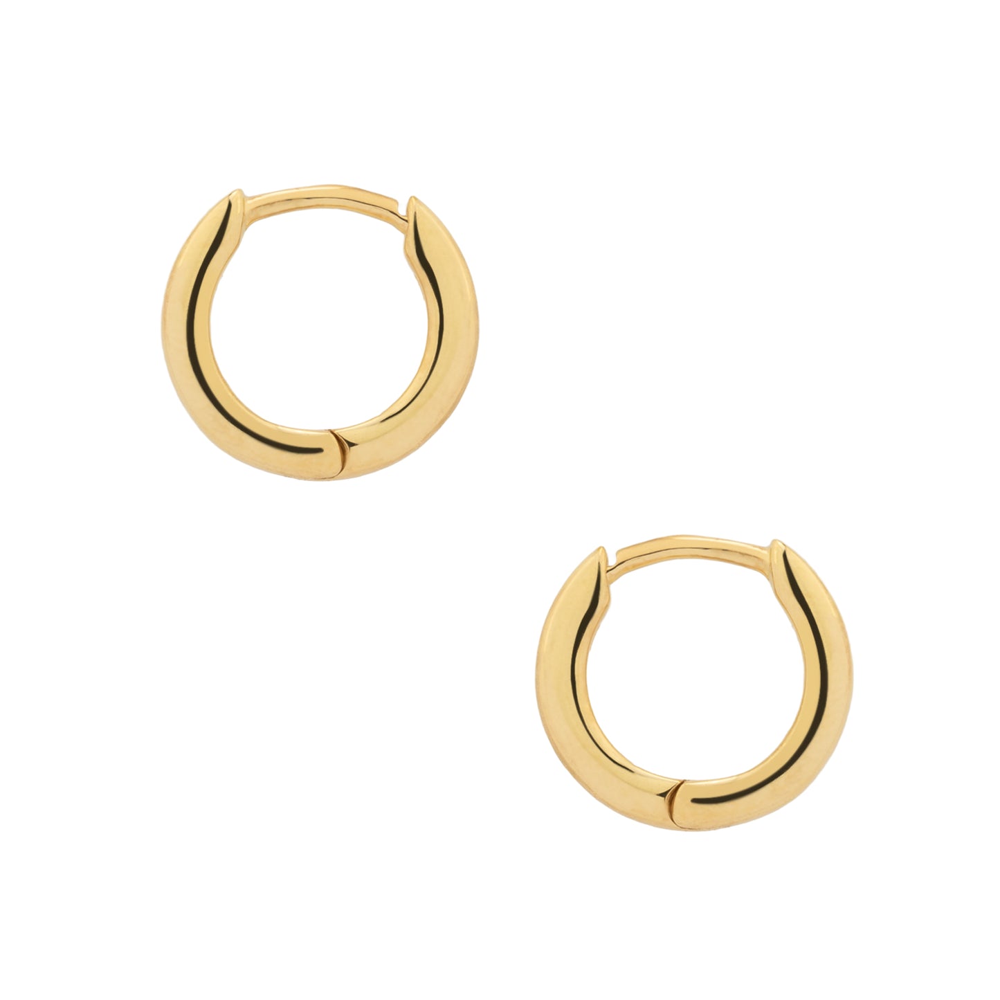 Oval Huggie Hoops